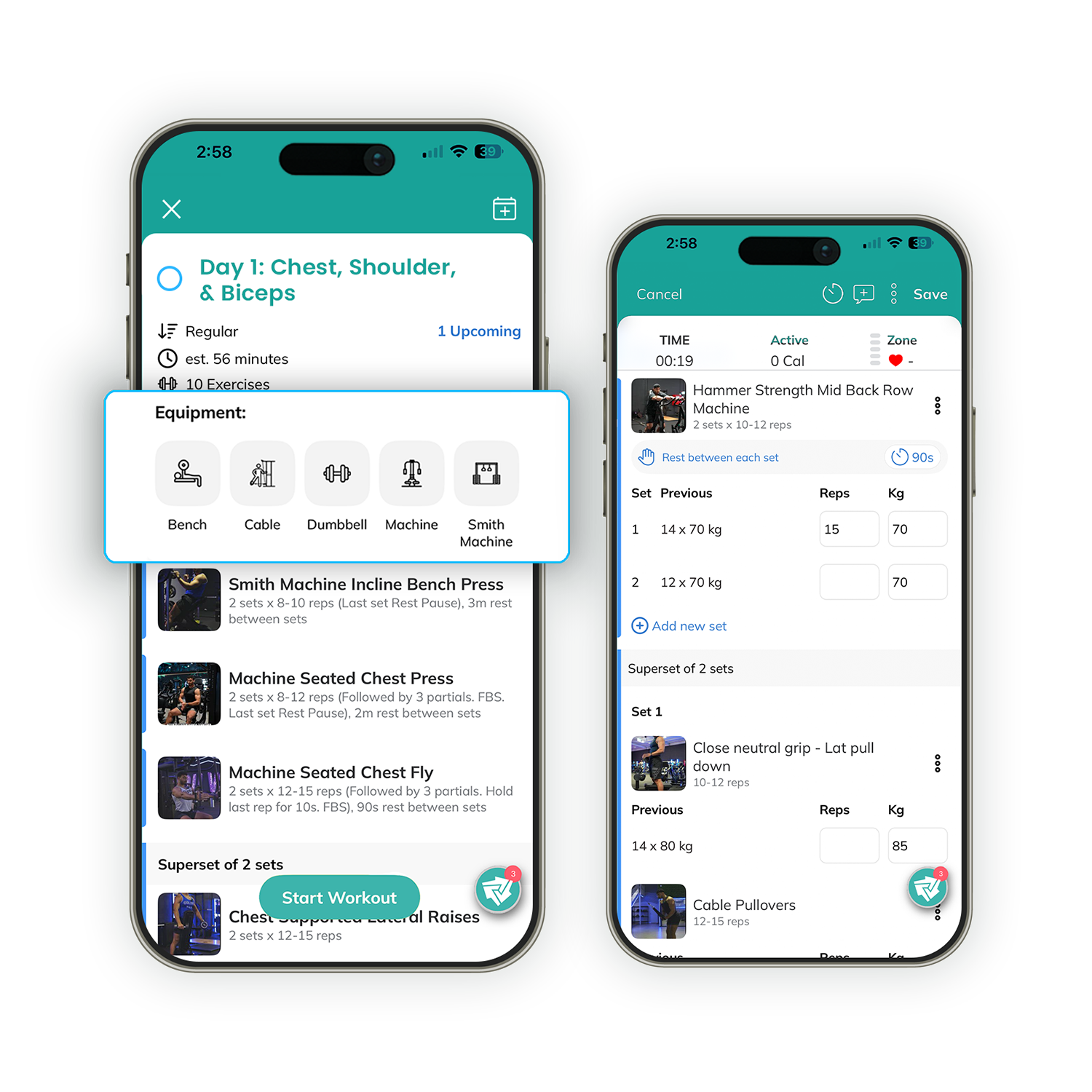 FitIQ personalised training program on mobile