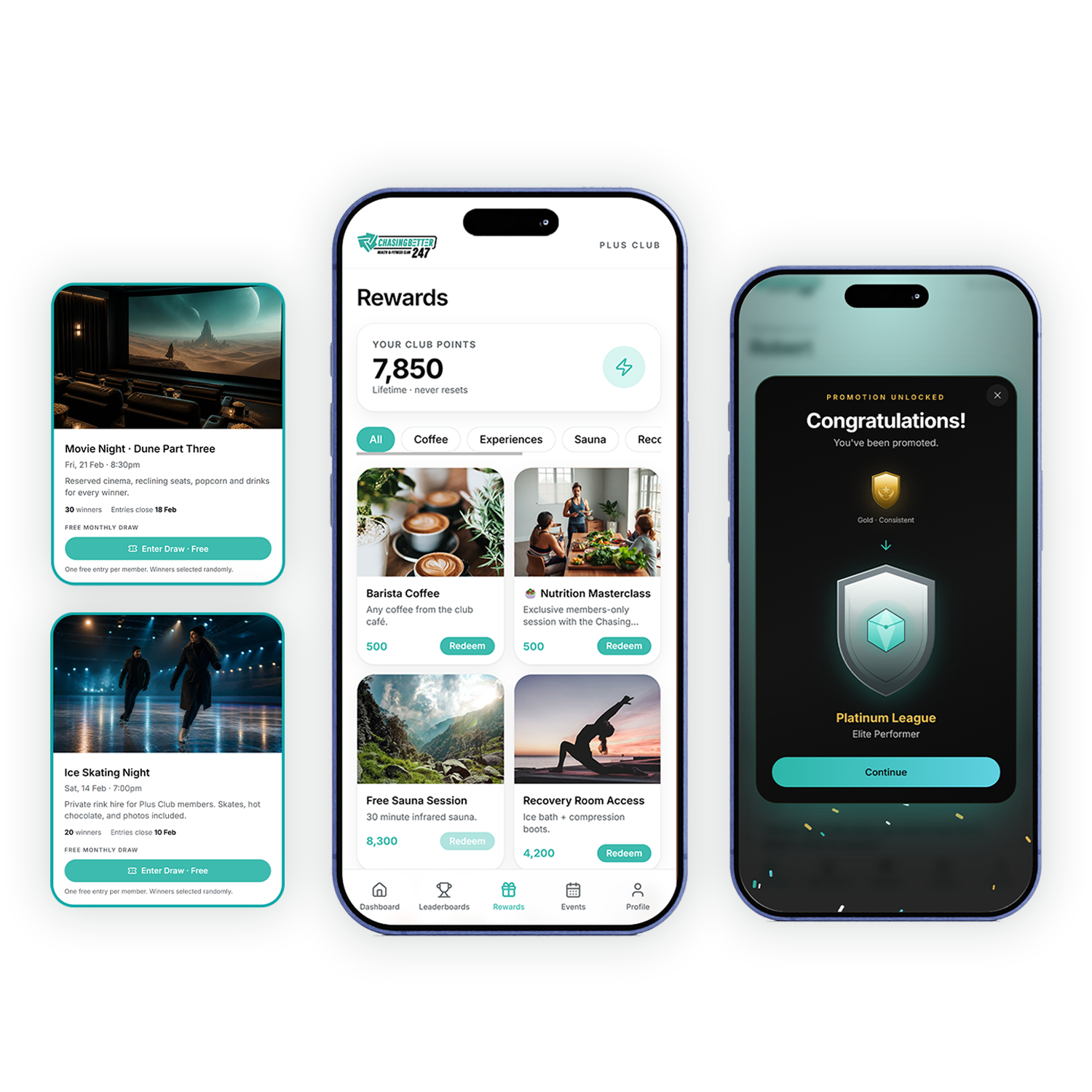 FitIQ rewards and member points redemption